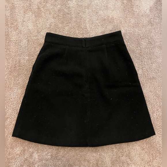 Faux Wool Mini Skirt with Pockets - Picture 5 of 6